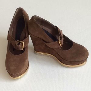 Marni  brown sueade shoes size 38